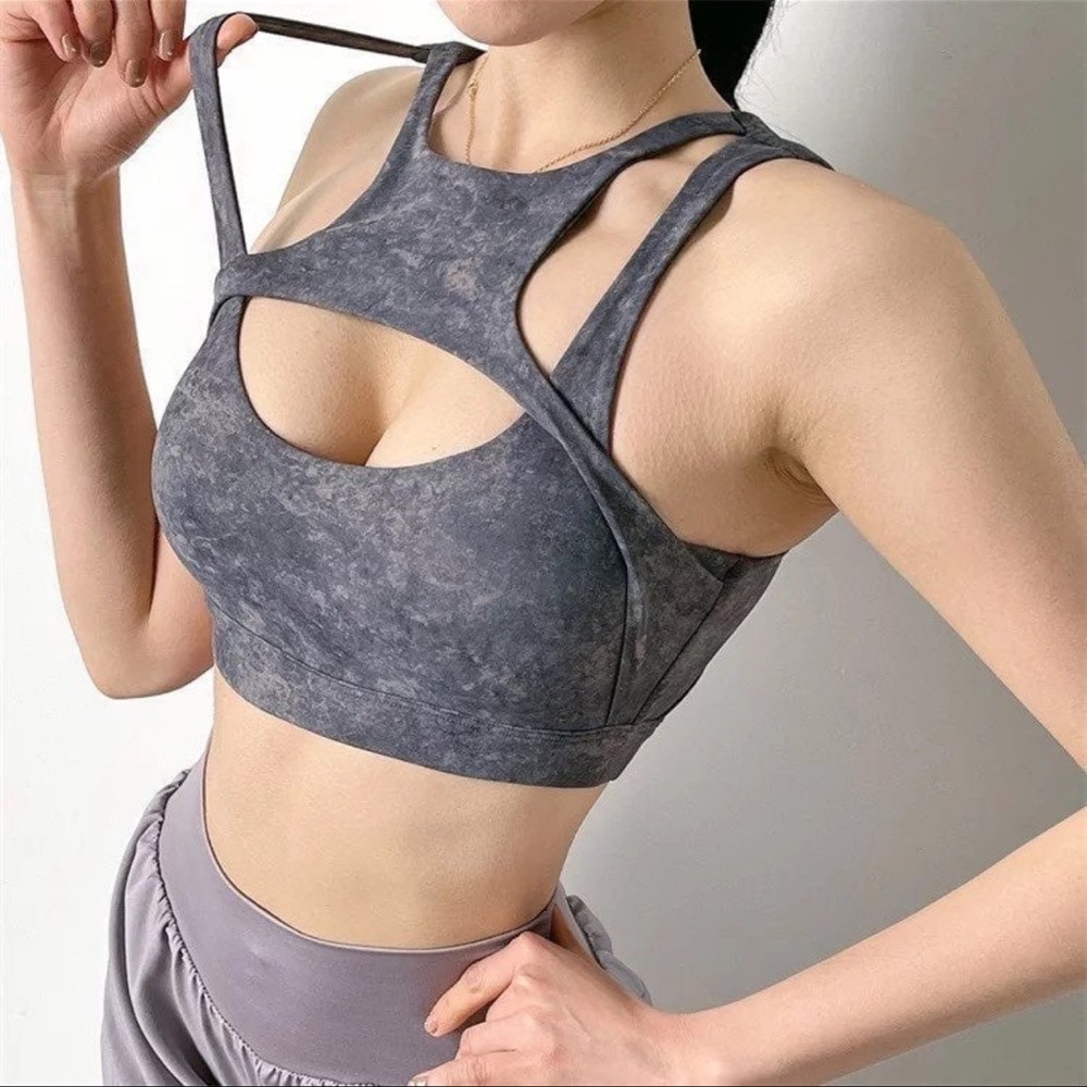Women's Gray Sports Bra